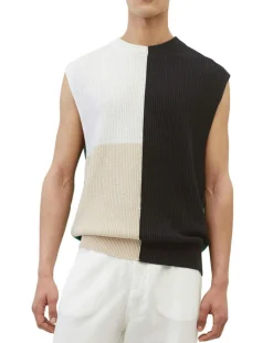 Pull 100% Lin Sans manches multicolore-Marc O'Polo Clearance