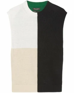Pull 100% Lin Sans manches multicolore-Marc O'Polo Clearance