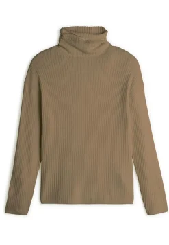 Pull Ada large col roulé marron camel-Rodier Online