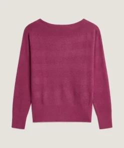Pull Alanis 100% laine jacquard rose fuchsia-Rodier Clearance