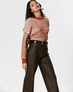 Femme The Korner Pulls^Pull Alicia marron/crème