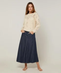 Femme Rodier Pulls^Pull Anastasia en Laine mélangé blanc ivoire