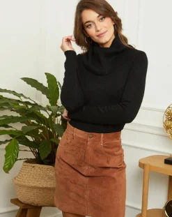 Femme L'Armoire de Suzette Pulls^Pull Anna en Maille mélangée noir