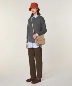 Pull Annouck 100% laine jacquard gris foncé-Rodier Outlet