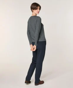 Femme Rodier Pulls^Pull Asuncion 100% laine col rond gris plomb