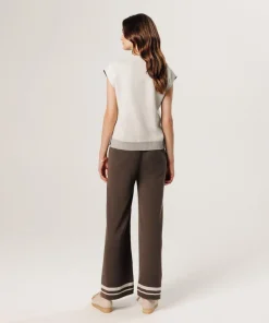 Femme Rodier Pulls^Pull Aurély manches courtes col V blanc écru