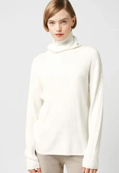 Pull Azalée large col Roulé blanc écru-Rodier Hot