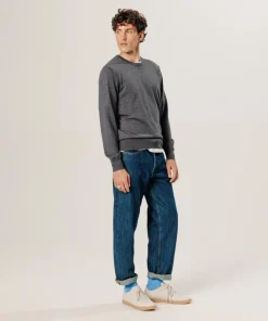 Homme Rodier Pulls^Pull Brice 100% laine col rond gris foncé
