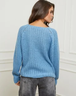 Femme L'Armoire de Suzette Pulls^Pull Camille bleu