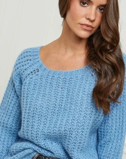 Femme L'Armoire de Suzette Pulls^Pull Camille bleu