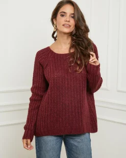 Femme L'Armoire de Suzette Pulls^Pull Camille bordeaux