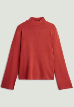Pull Camélia col montant orange rouille-Rodier Discount