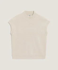 Pull Cerise manches courtes col monta blanc écru-Rodier Discount