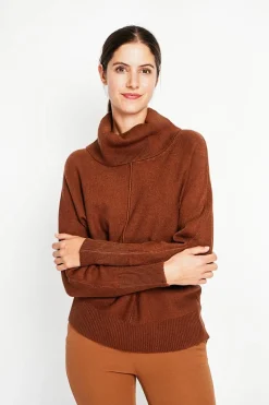 Femme Assuili Sweats^Pull col boule marron