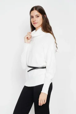Femme Assuili Sweats^Pull col boule naturel