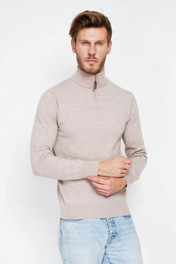 Homme C&Jo Pulls^Pull col camionneur desert