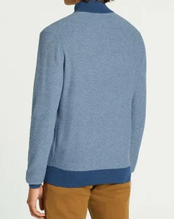 Homme Hackett London Pulls^Pull col montant Armur bleu moyen