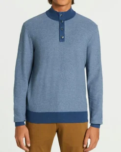 Homme Hackett London Pulls^Pull col montant Armur bleu moyen
