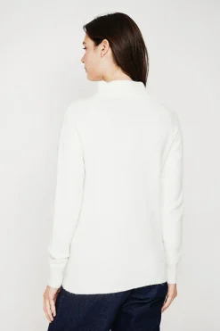 Femme C&Jo Pulls^Pull col montant naturel