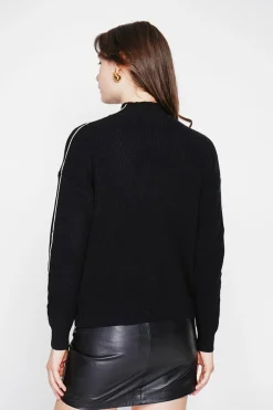Femme C&Jo Pulls^Pull col montant noir