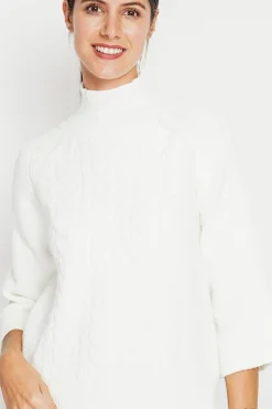 Femme Assuili Pulls^Pull col montant torsadé naturel