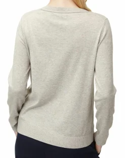 Pull col rond fin écriture gris-Marc O'Polo Online