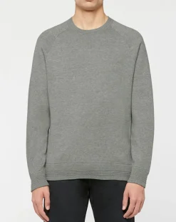 Pull col rond gris-Hackett London Clearance