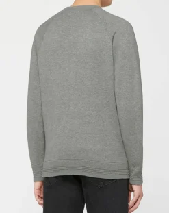 Pull col rond gris-Hackett London Clearance
