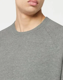 Pull col rond gris-Hackett London Clearance