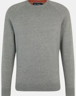 Pull col rond gris-Hackett London Clearance