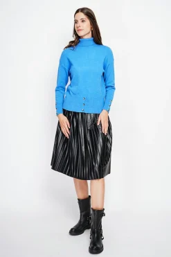 Femme Assuili Sweats^Pull col roulé azur