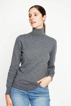 Femme Assuili Pulls^Pull col roulé classique loup