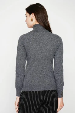 Femme C&Jo Sweats^Pull col roulé classique loup