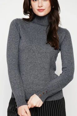 Femme C&Jo Sweats^Pull col roulé classique loup