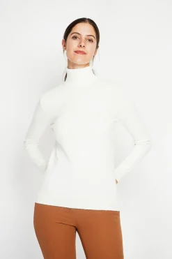 Femme Assuili Sweats^Pull col roulé classique naturel