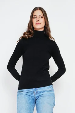 Femme Assuili Sweats^Pull col roulé classique noir