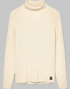 Homme Marc O'Polo Pulls^Pull Col roulé côtelé Coton Organic écru