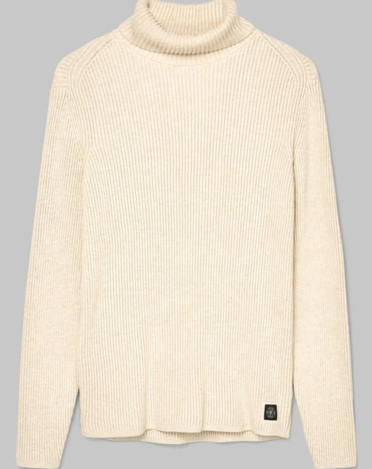 Homme Marc O'Polo Pulls^Pull Col roulé côtelé Coton Organic écru