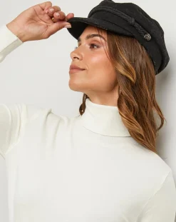 Pull col roulé Justine ecru-Soft Cashmere Clearance