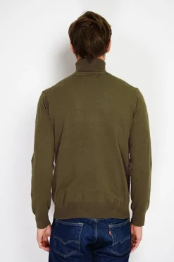 Pull col roulé kaki-C&Jo Clearance