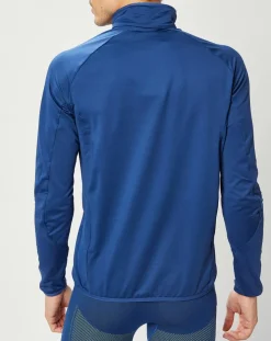 Homme Odlo Sweats^Pull col zippé Berra bleu