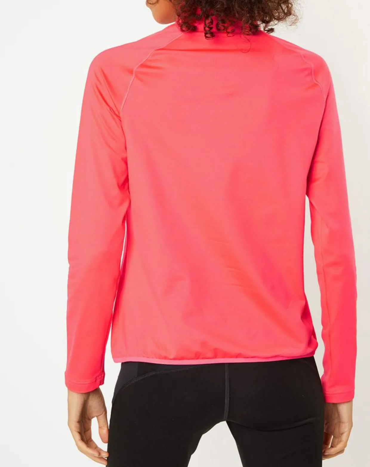Femme Odlo Pulls^Pull col zippé Berra rose fluo