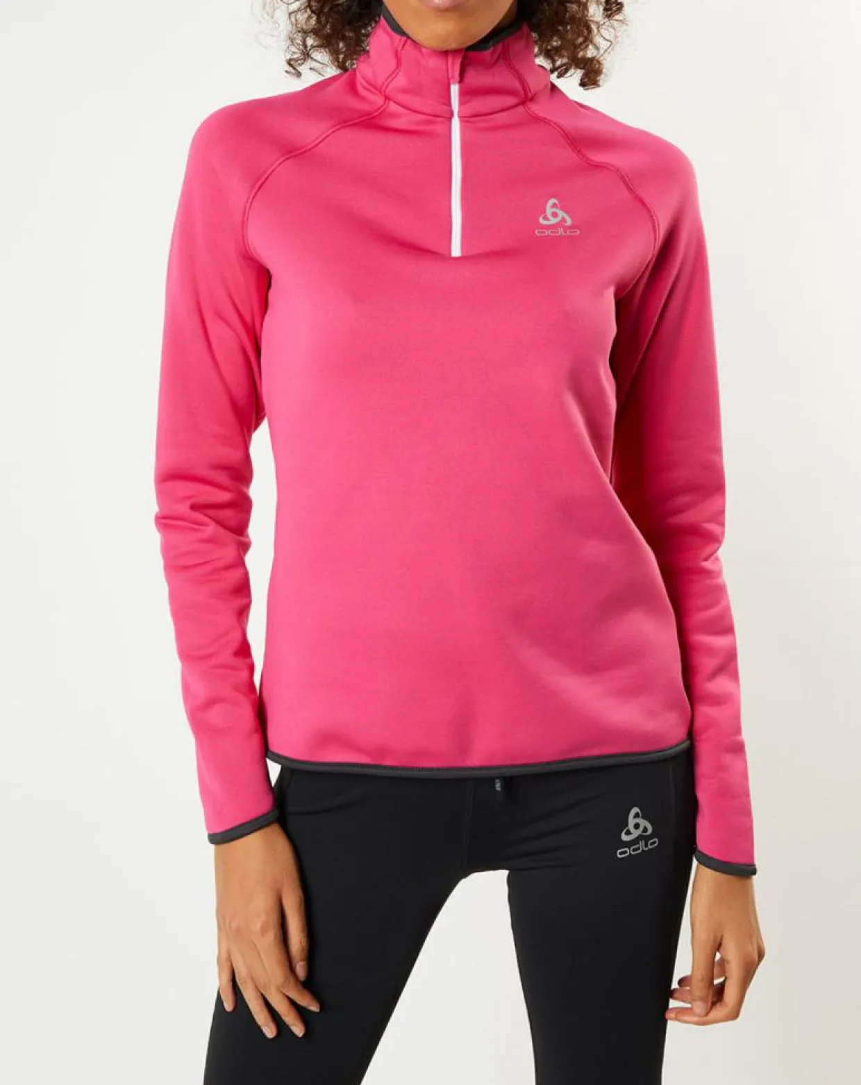 Pull col zippé Ceramicwarm fuchsia-Odlo Hot