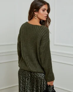 Femme L'Armoire de Suzette Pulls^Pull Constance kaki