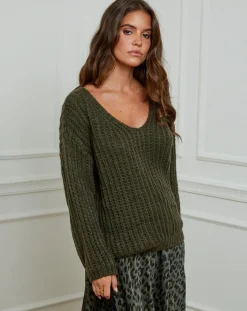 Femme L'Armoire de Suzette Pulls^Pull Constance kaki