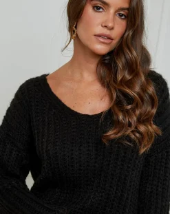 Pull Constance noir-L'Armoire de Suzette Best