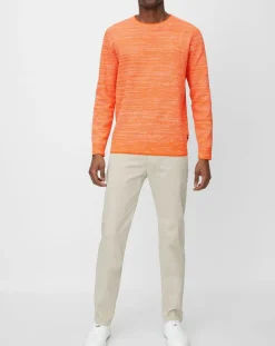 Homme Marc O'Polo Pulls^Pull Coton Mouliné orange