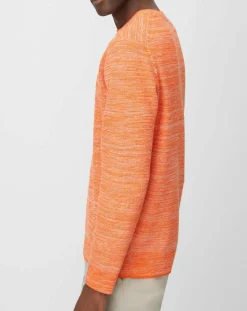 Homme Marc O'Polo Pulls^Pull Coton Mouliné orange