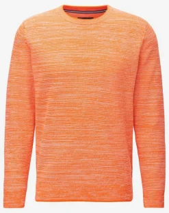 Homme Marc O'Polo Pulls^Pull Coton Mouliné orange