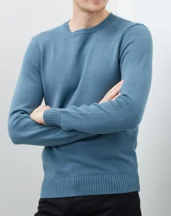 Pull crew col rond sage-Hackett London Online